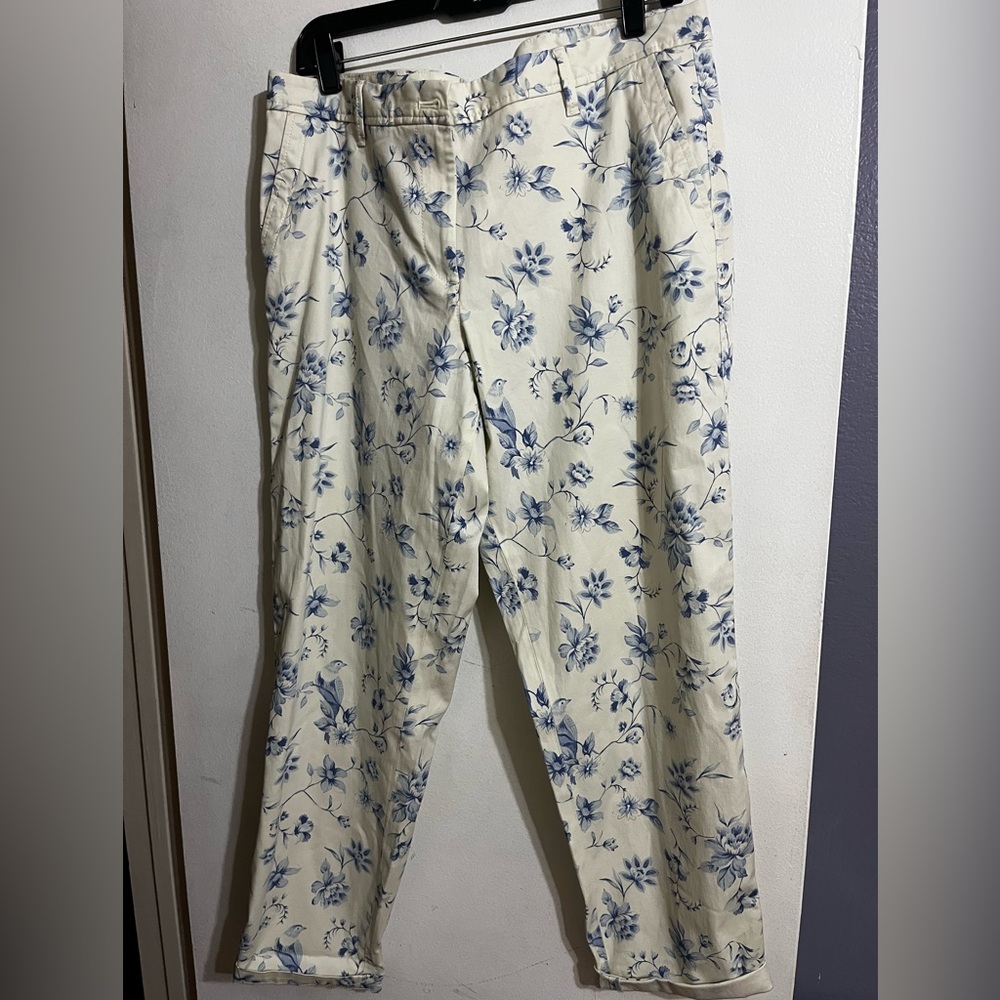 Talbots Floral Print Capris